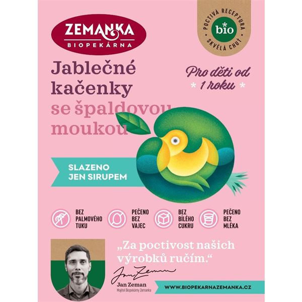 Jablečné bio kačenky se špaldovou moukou 1,5 kg