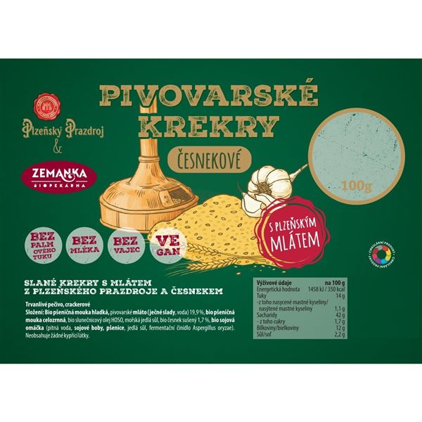 Slané krekry s mlátem z Plzeňského Prazdroje a se sýrem 1,3kg