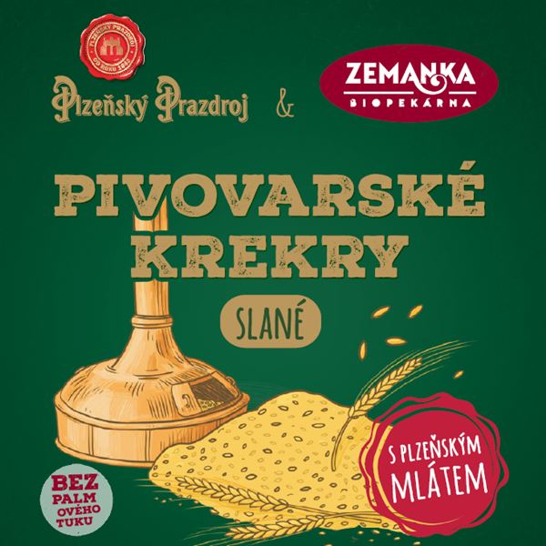 Slané krekry s mlátem z Plzeňského Prazdroje 5kg