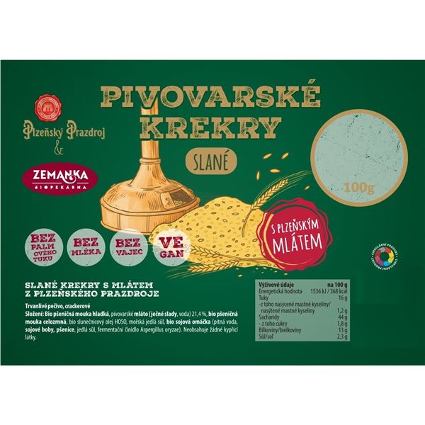 Slané krekry s mlátem z Plzeňského Prazdroje 1,3kg